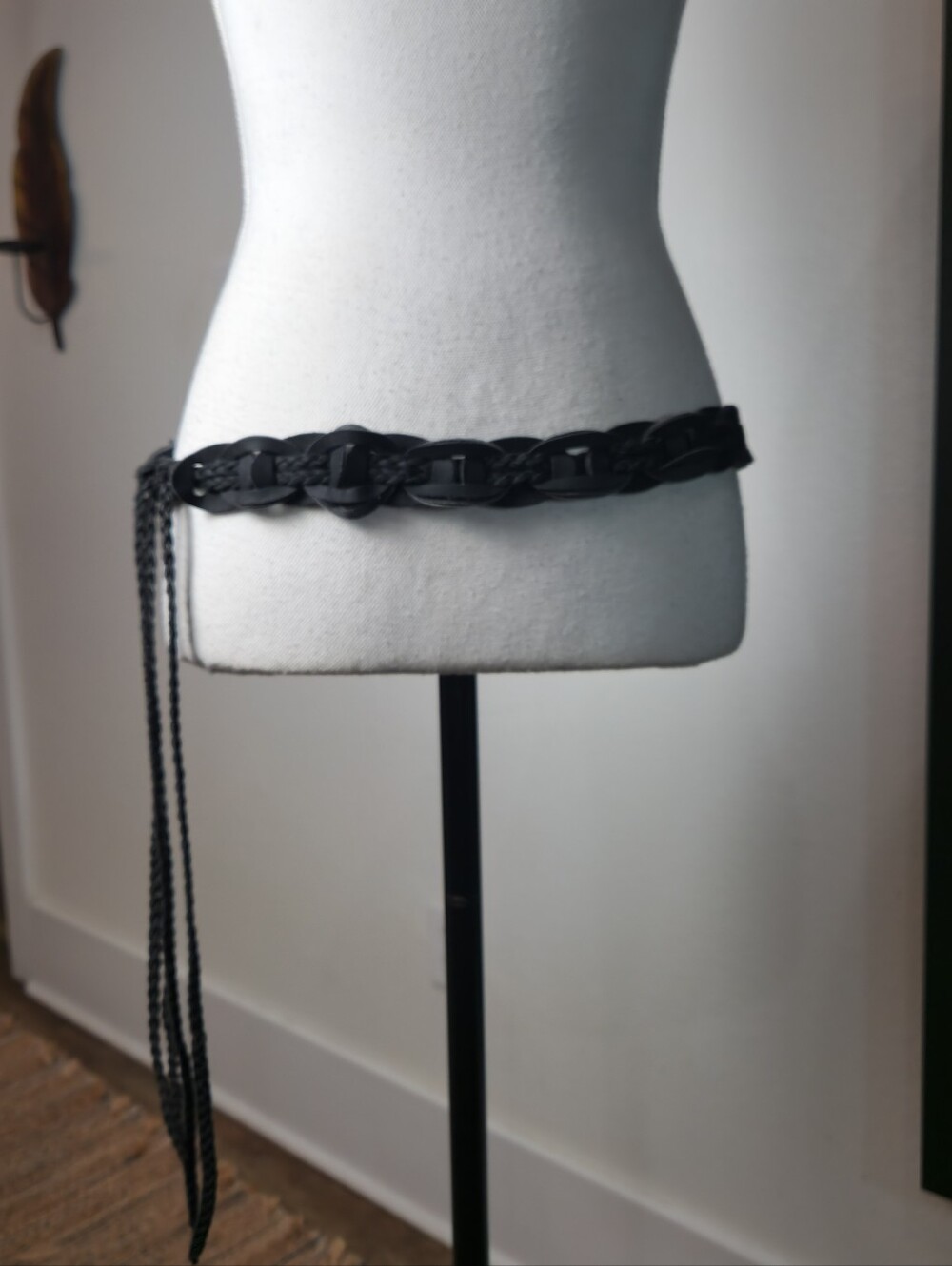 The Wanderer Boho Braided Leather Tie Belt